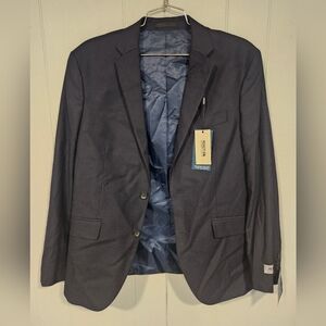 Kenneth Cole Reaction 38S Techni-Cole Suit Jacket Blazer Sport Coat Blue NWT
